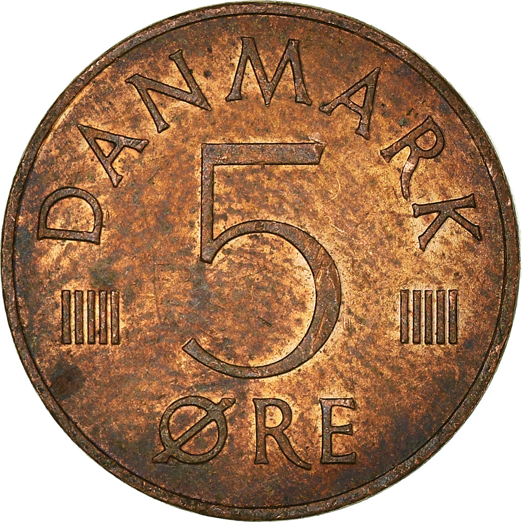 Moeda, Dinamarca, 5 Öre, 1980