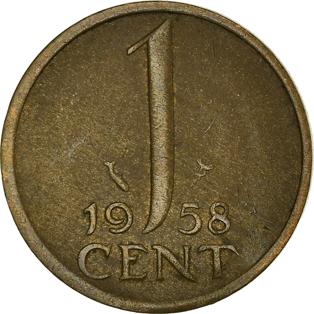 Monnaie, Pays-Bas, Cent, 1958