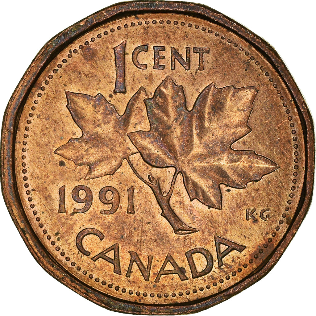Moneta, Canada, Cent, 1991