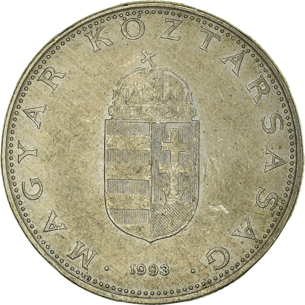 Moneta, Ungheria, 10 Forint, 1993