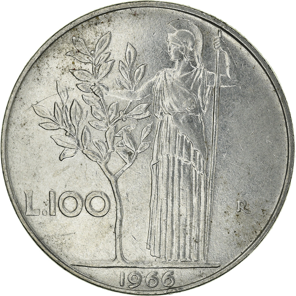 Monnaie, Italie, 100 Lire, 1966