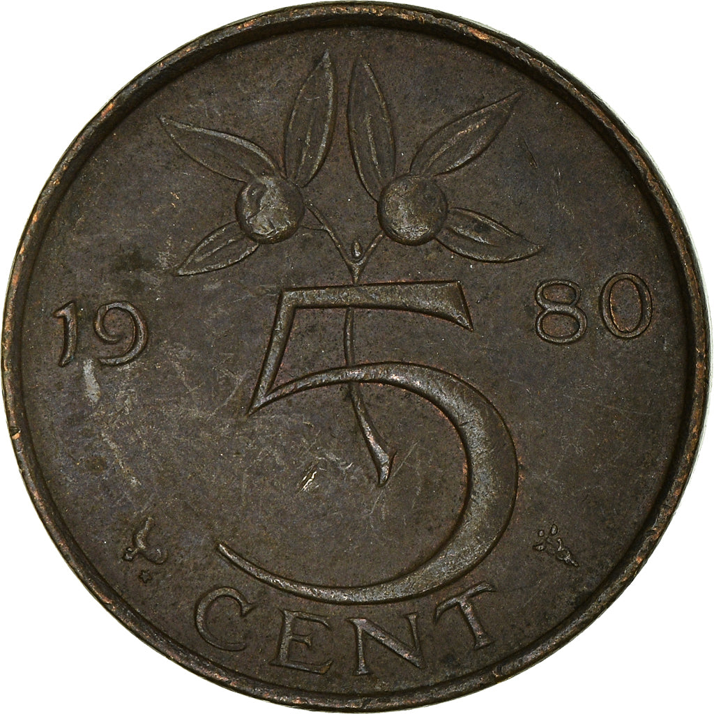 Moneta, Holandia, 5 Cents, 1980