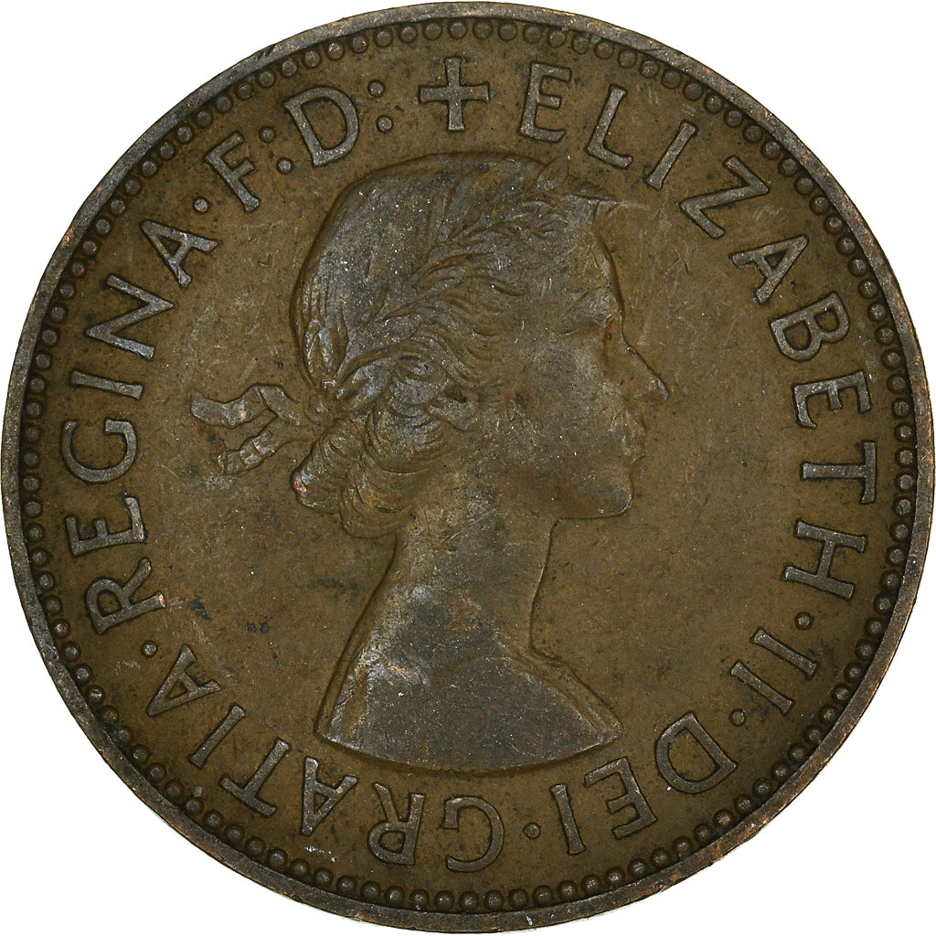 Monnaie, Grande-Bretagne, 1/2 Penny, 1956
