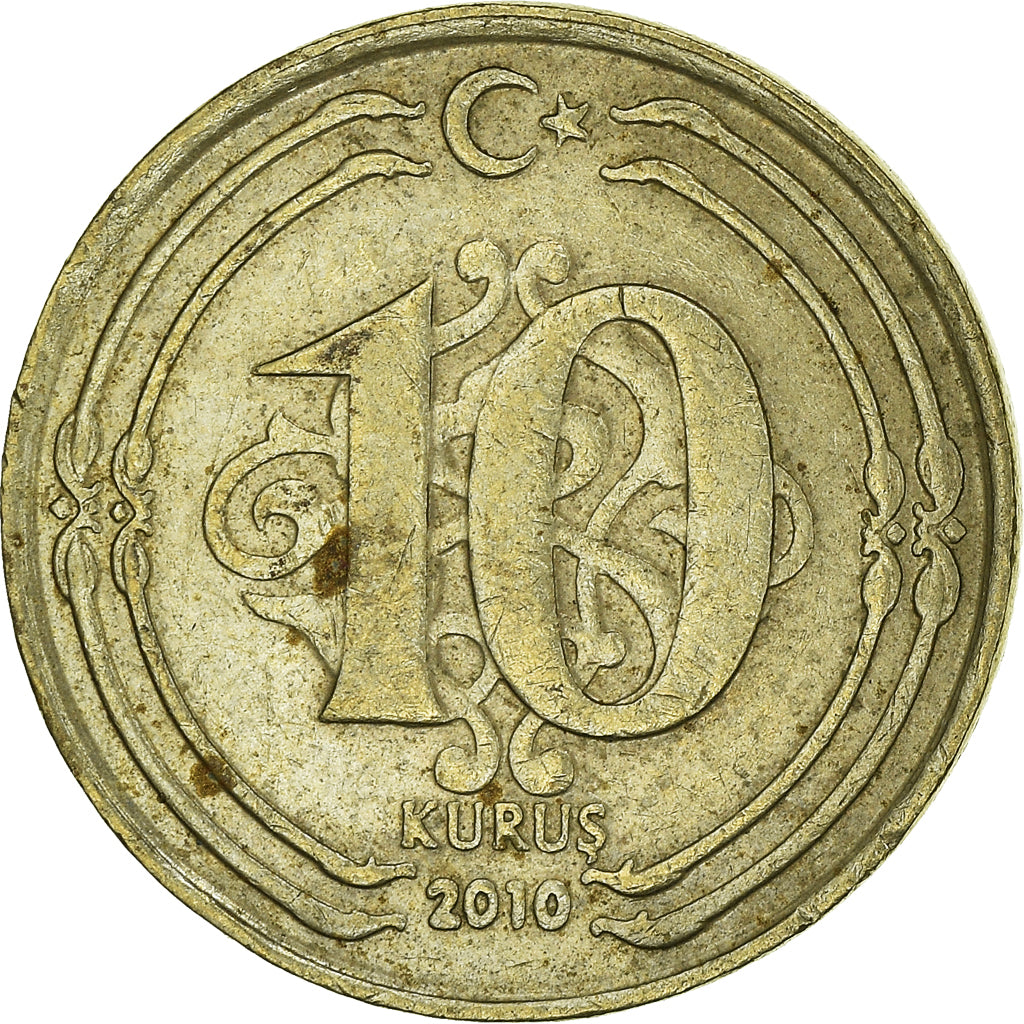 Moneta, Turchia, 10 Kurus, 2010