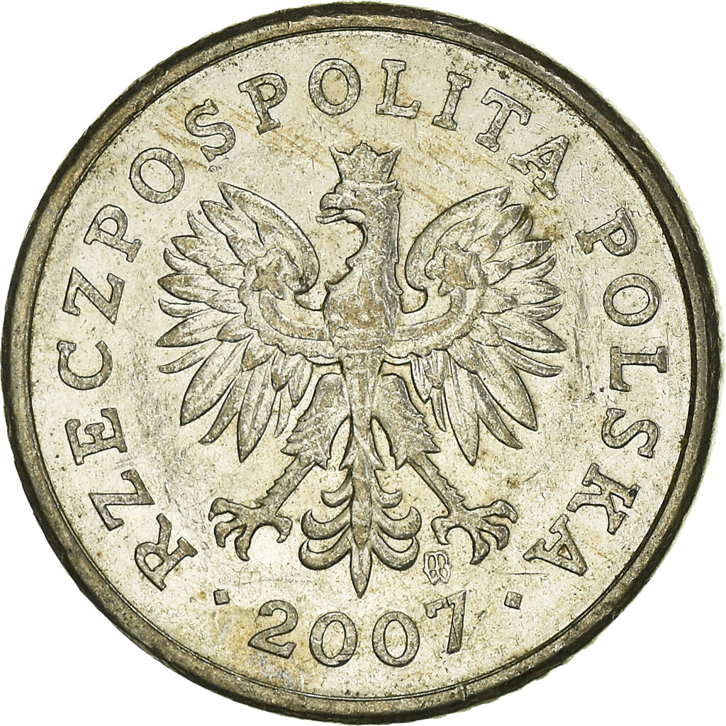 Moneta, Polonia, 10 Groszy, 2007