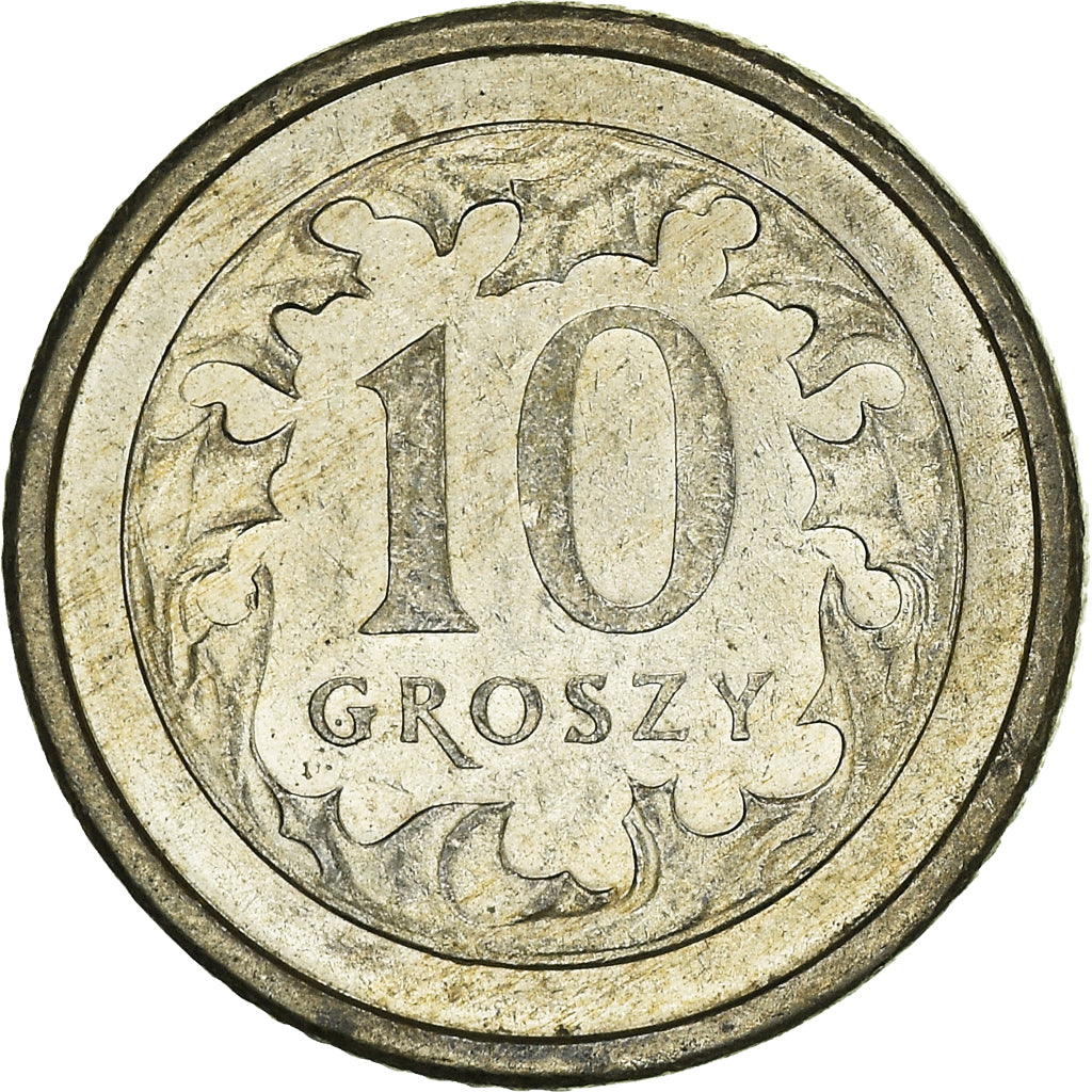 Moneta, Polonia, 10 Groszy, 2007