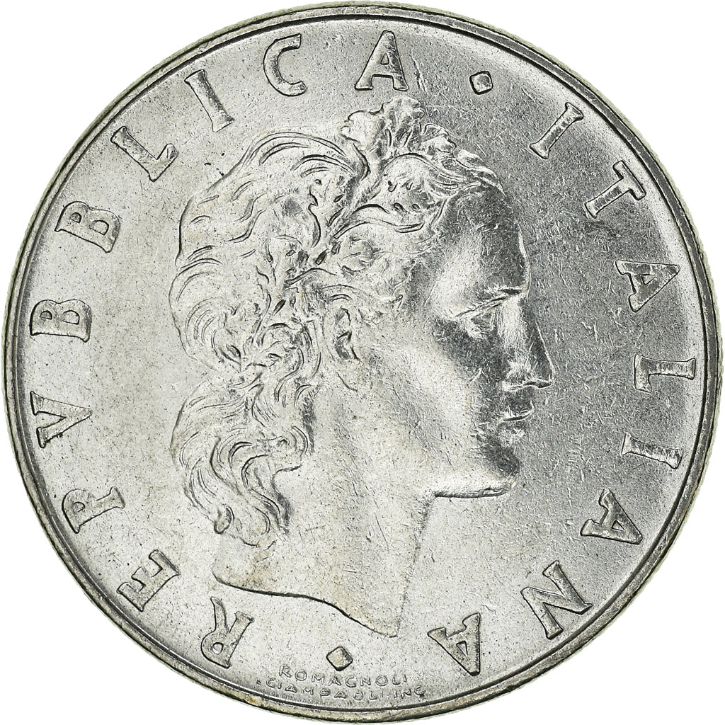 Moeda, Itália, 50 Lire, 1974