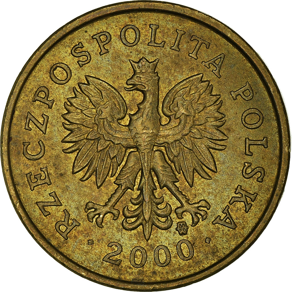 Moneta, Polonia, 2 Grosze, 2000