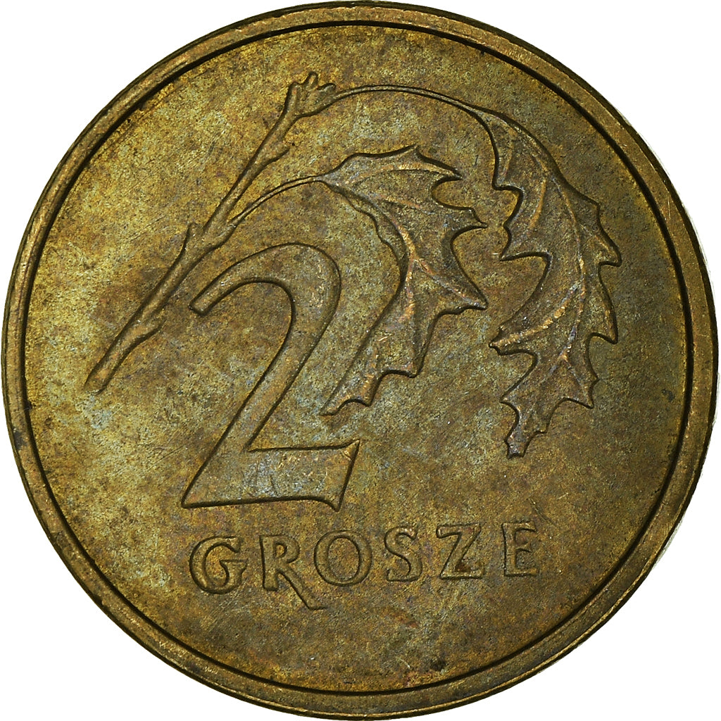 Moneta, Polonia, 2 Grosze, 2000