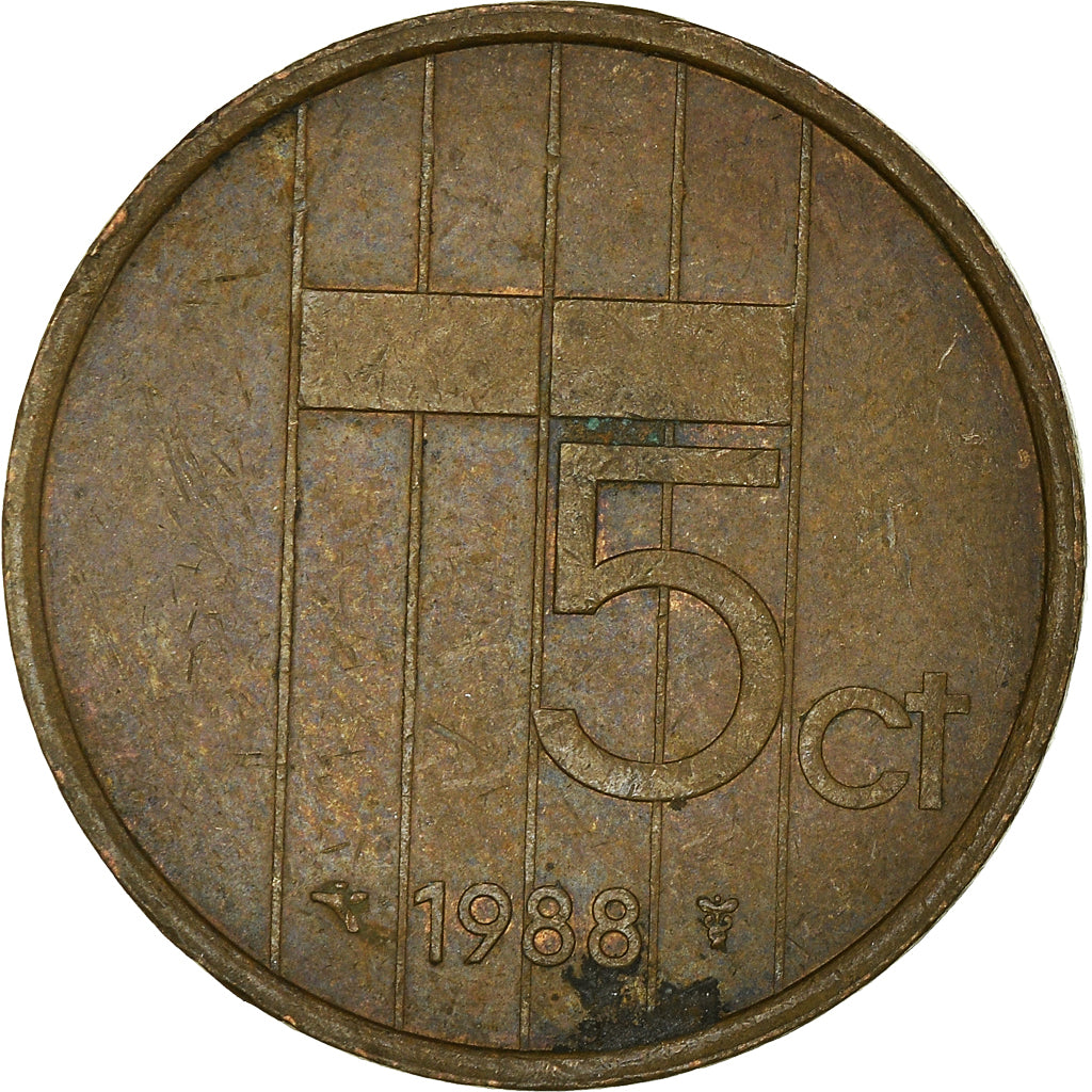 Coin, Netherlands, 5 Cents, 1988