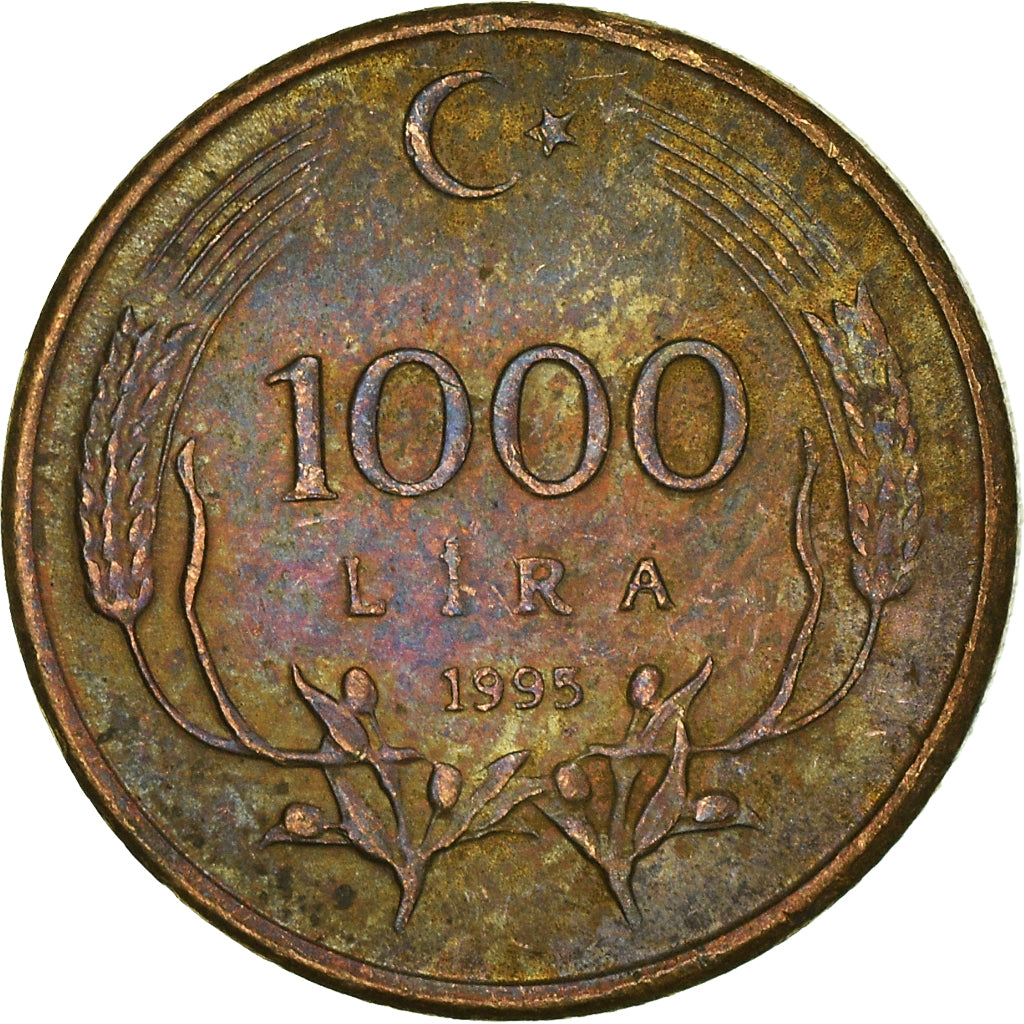 Coin, Turkey, 1000 Lira, 1995
