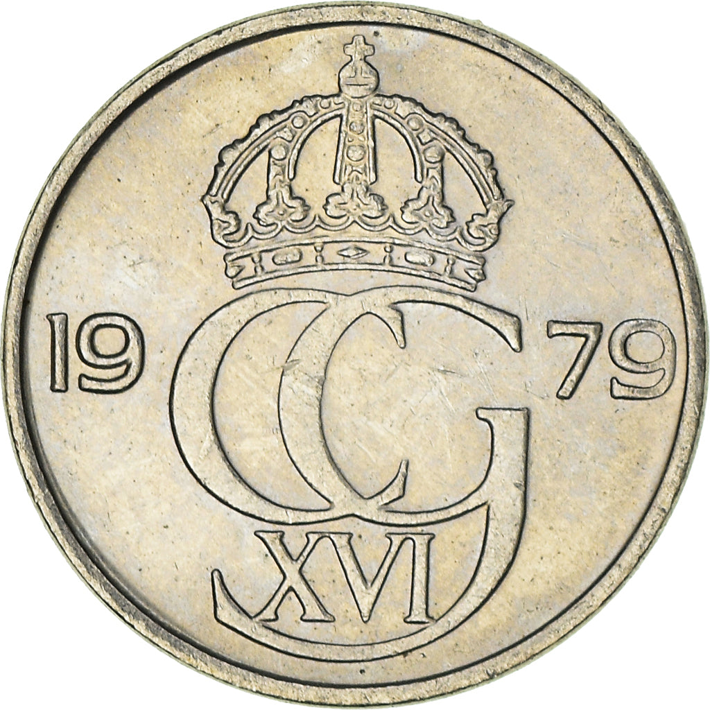 Monnaie, Suède, 25 Öre, 1979