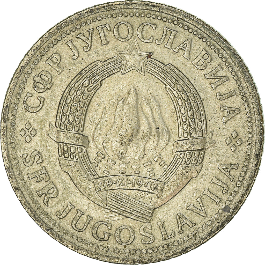 Münze, Jugoslawien, 2 Dinara, 1973