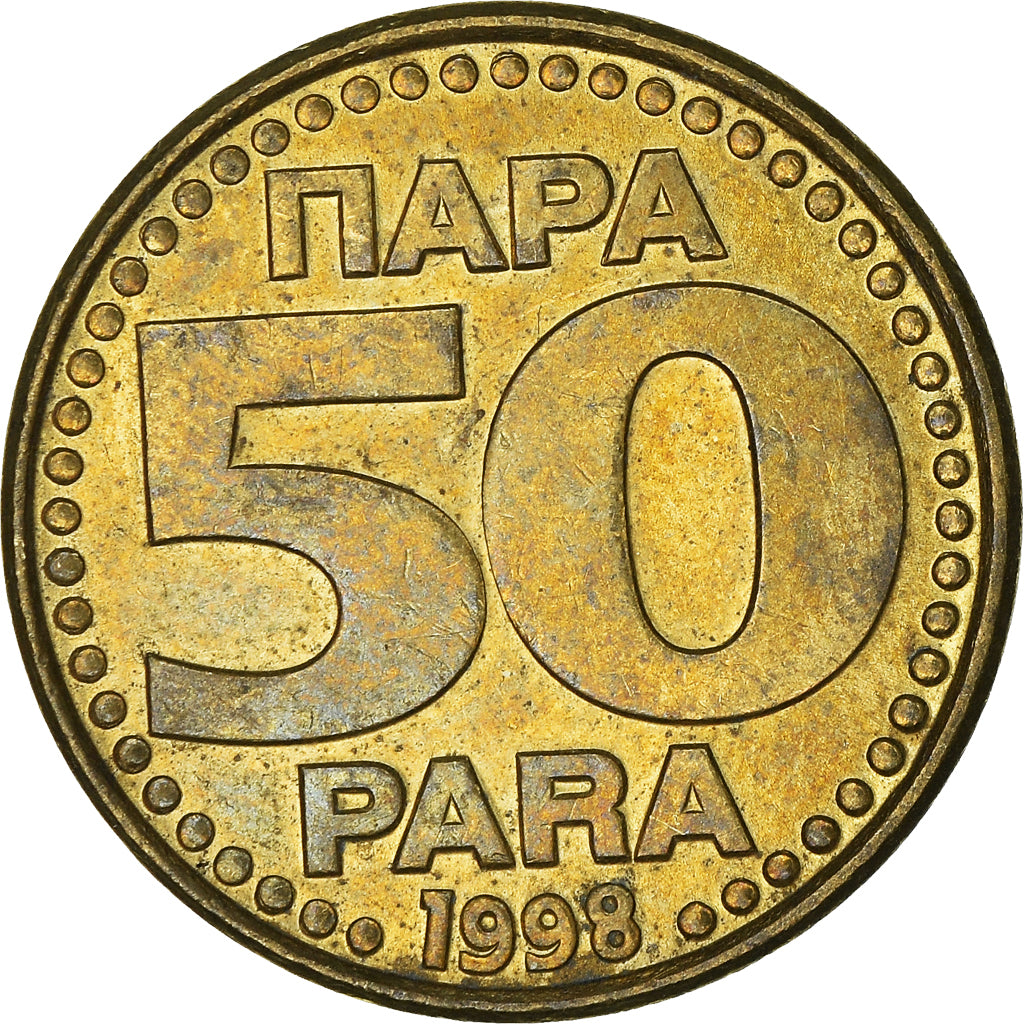 Monnaie, Yougoslavie, 50 Para, 1998