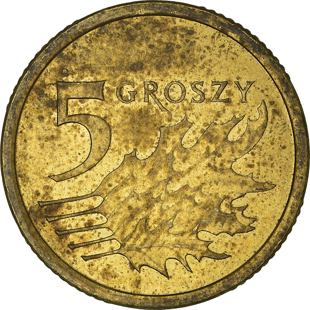 Moneta, Polonia, 5 Groszy, 2012