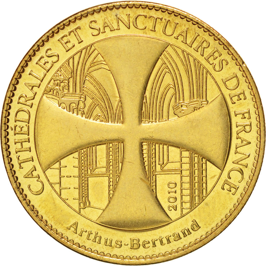 Tourist Token, Cathédrale Notre-Dame, Reims, 2010, MS(63), Arthus Bertrand
