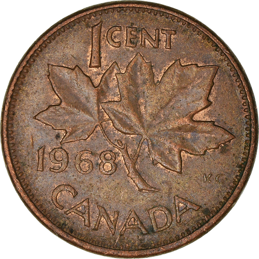 Moneta, Canada, Cent, 1968