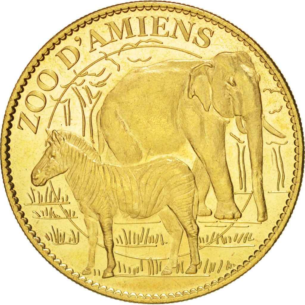 France, Token, Tourist Token, Zoo d'Amiens, 2008, Arthus Bertrand, MS(63)
