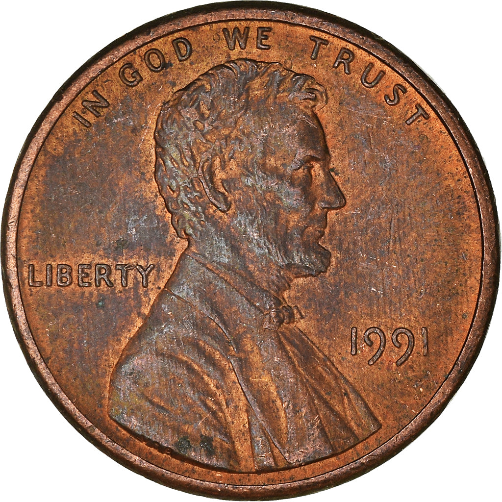 Monnaie, États-Unis, Cent, 1991