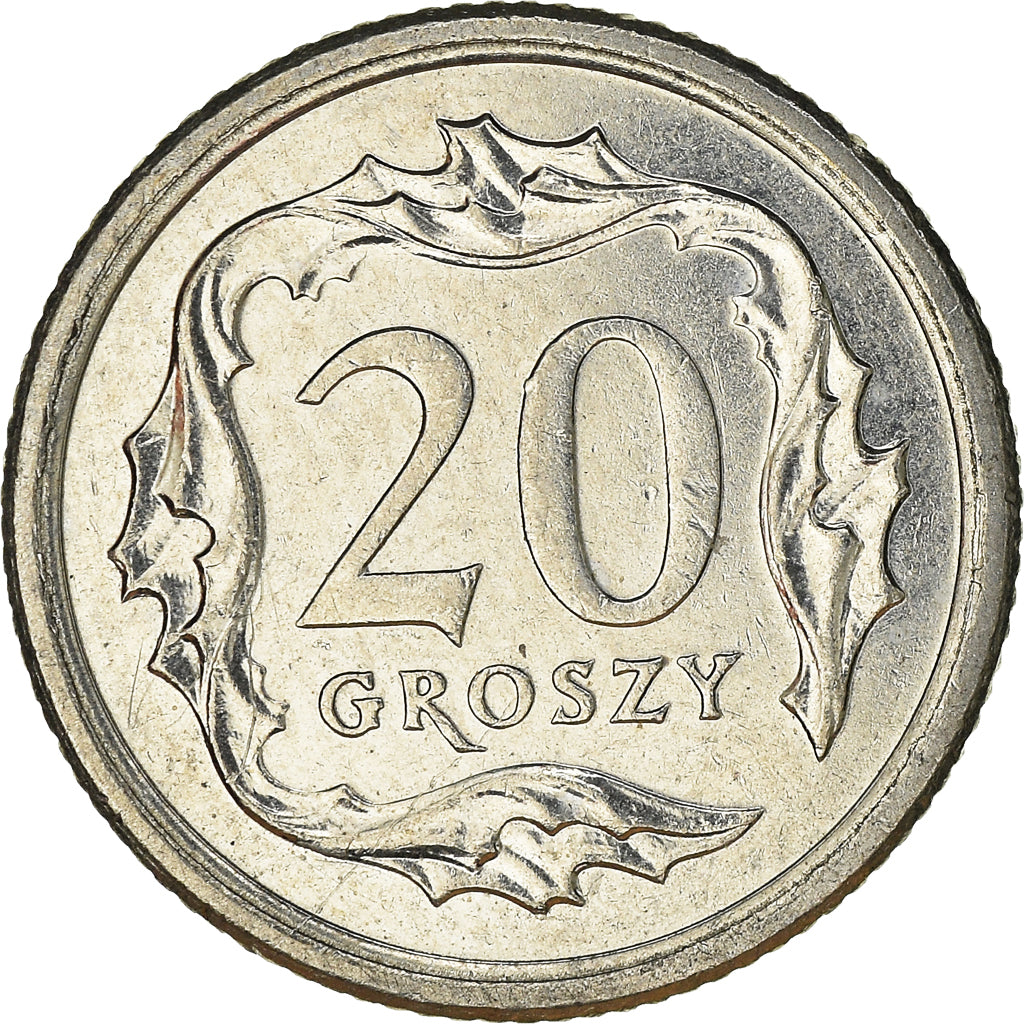 Moneta, Polonia, 20 Groszy, 2010