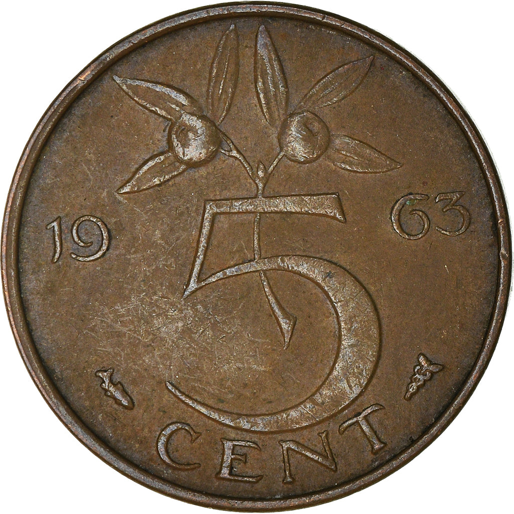 Münze, Niederlande, 5 Cents, 1965