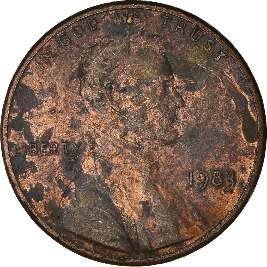 Moneta, USA, Cent, 1983