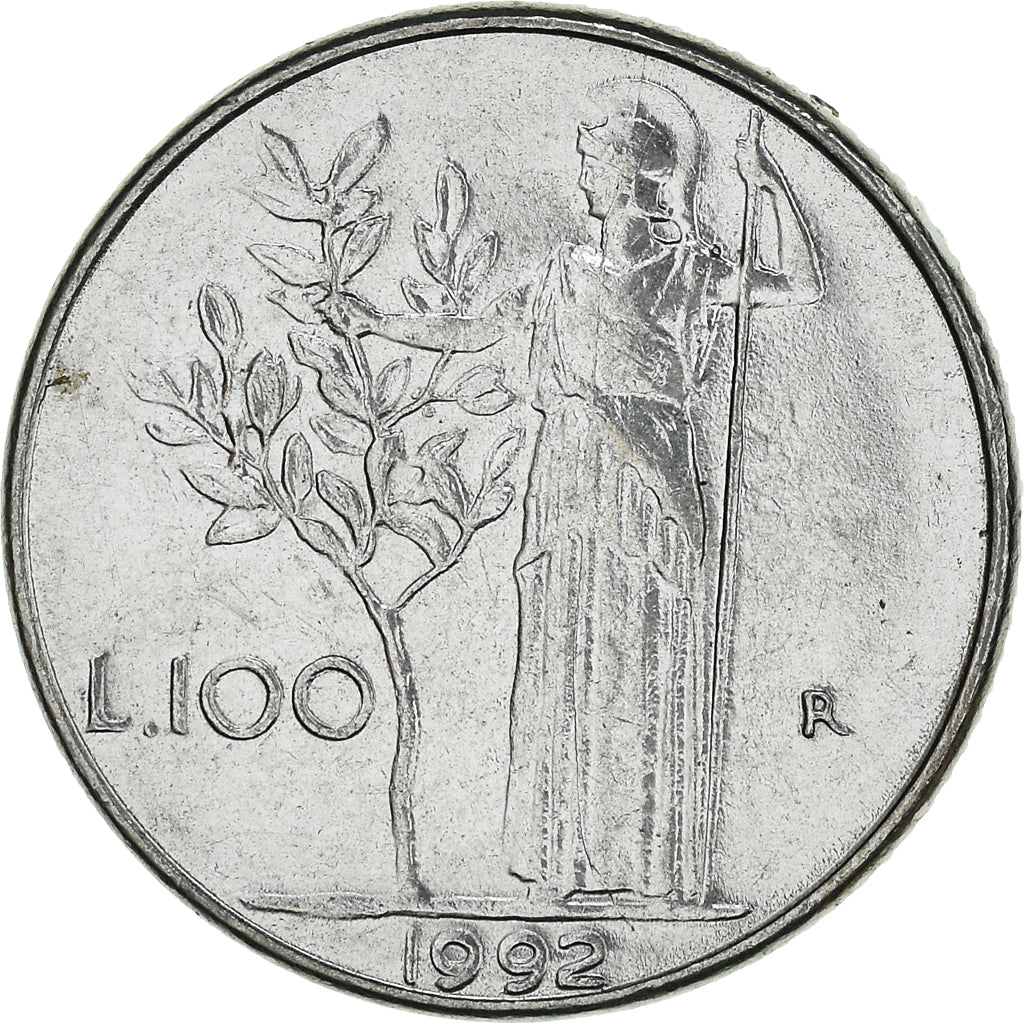 Coin, Italy, 100 Lire, 1992