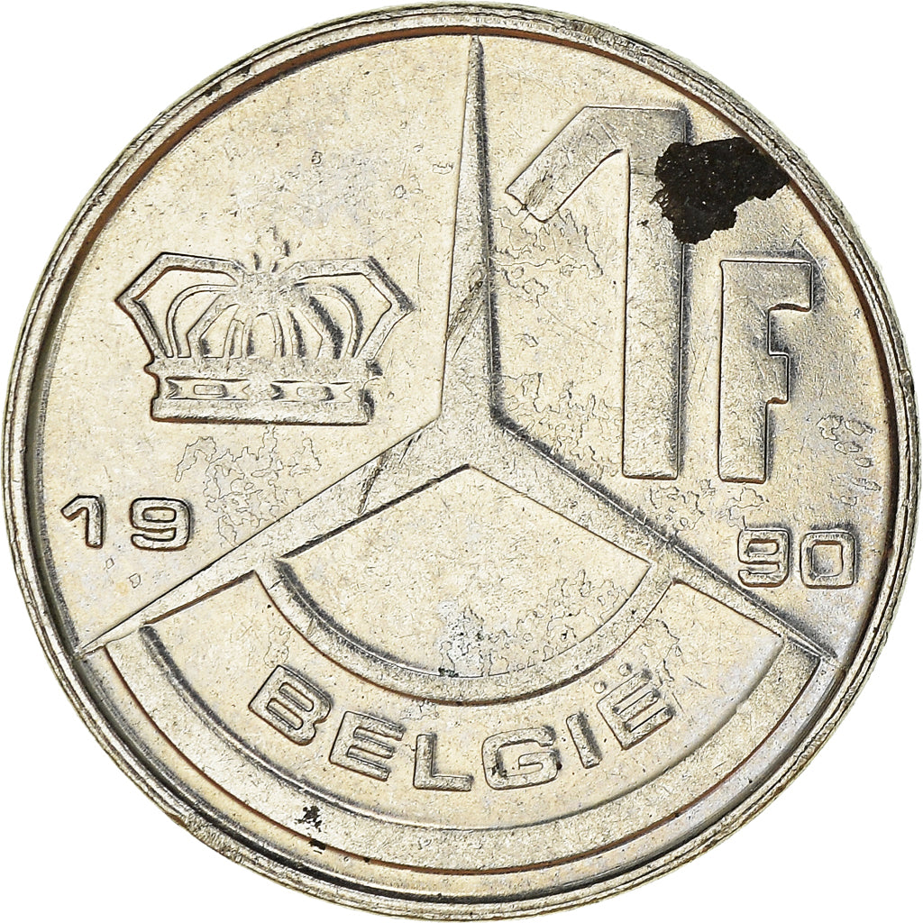 Coin, Belgium, Franc, 1990