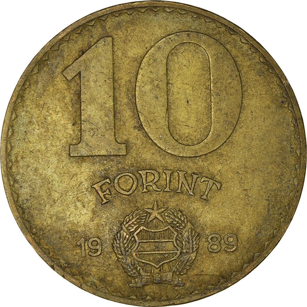 Munten, Hongarije, 10 Forint, 1989
