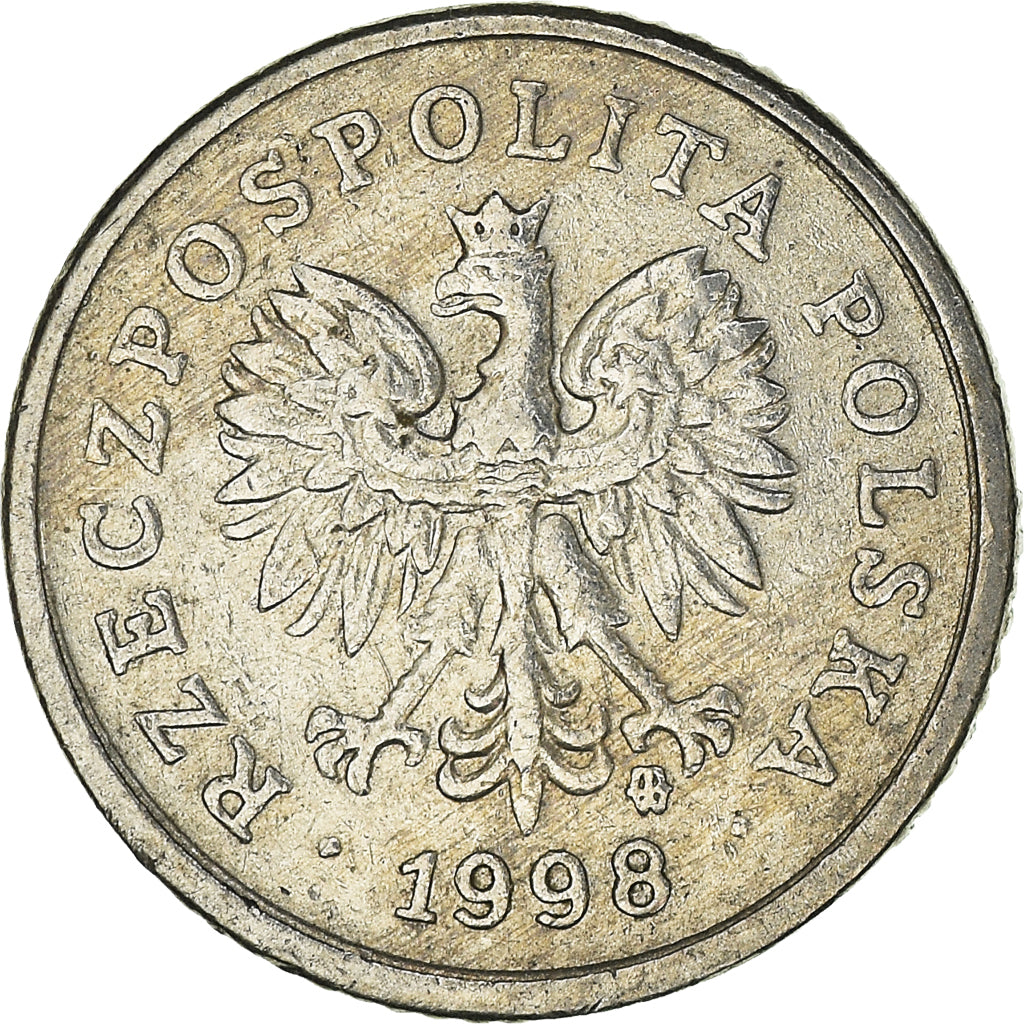 Coin, Poland, 10 Groszy, 1998