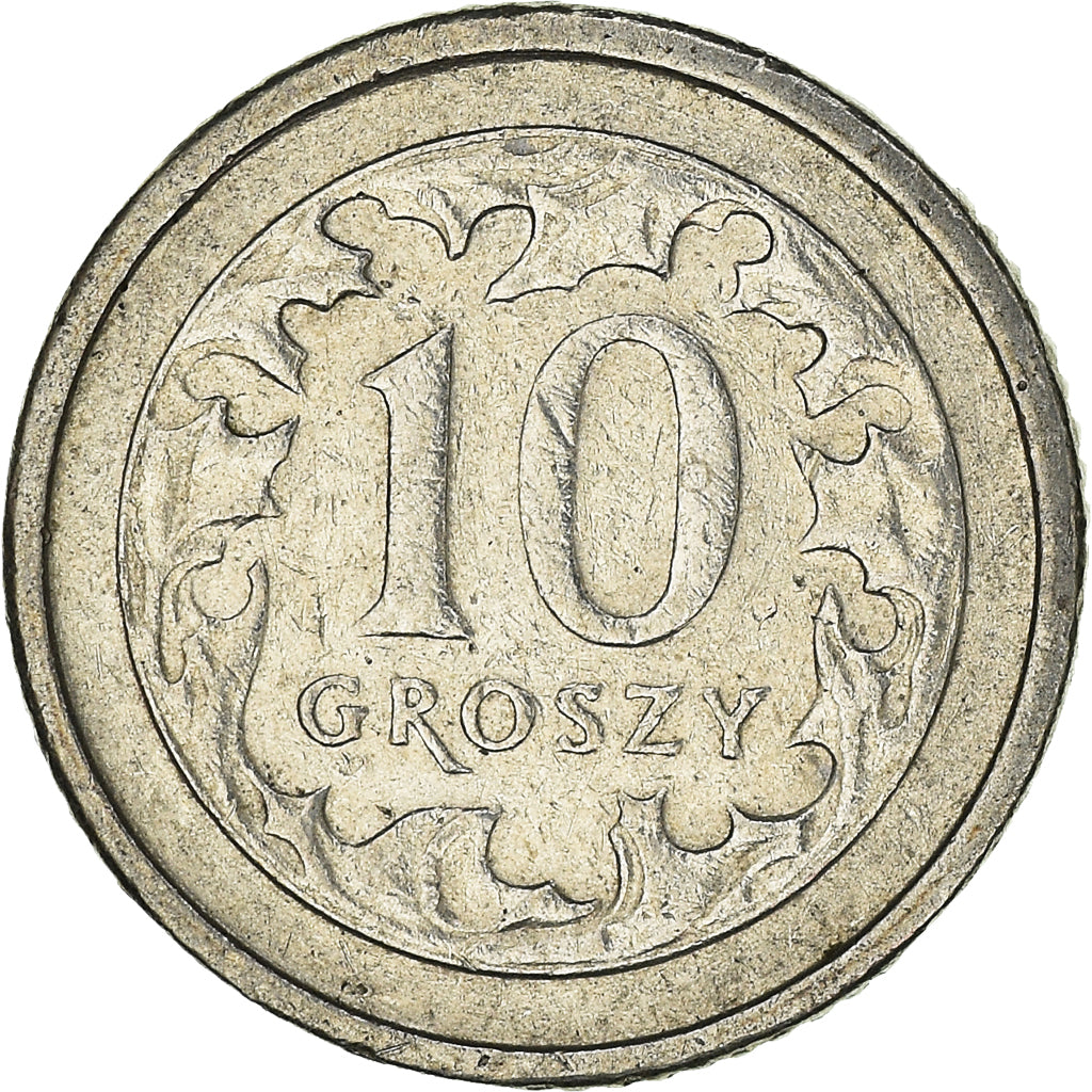 Coin, Poland, 10 Groszy, 1998