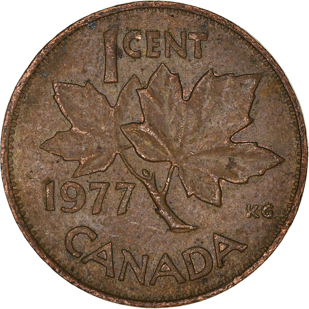 Coin, Canada, Cent, 1977