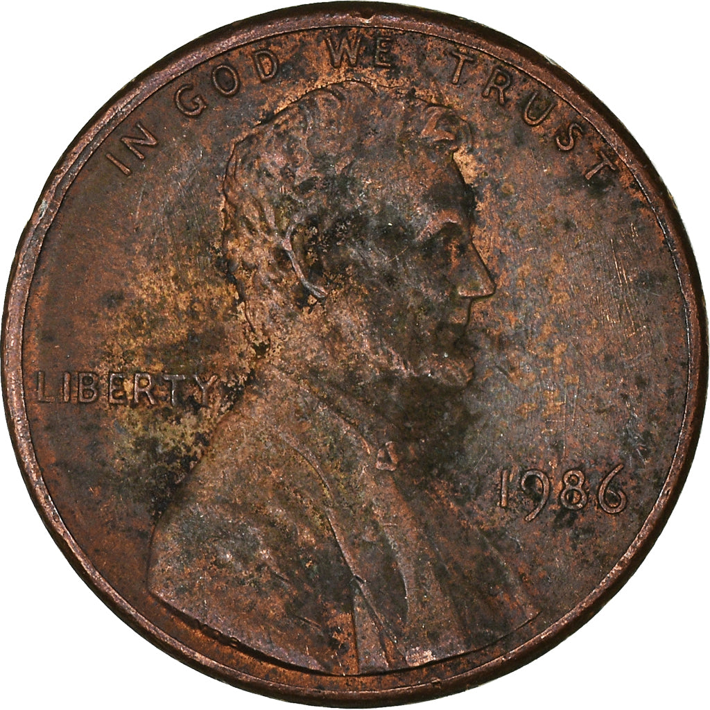 Münze, Vereinigte Staaten, Cent, 1986