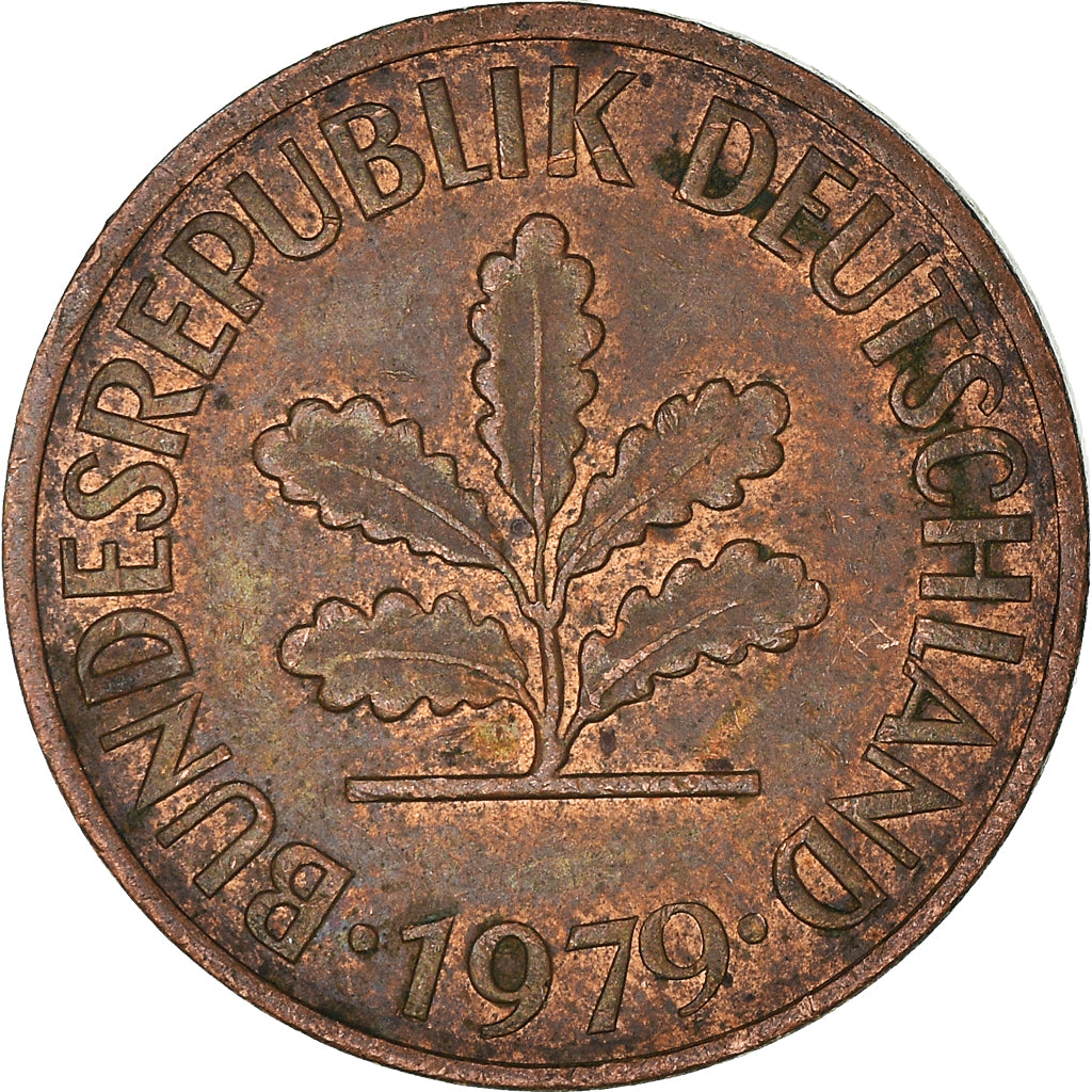 Moneda, ALEMANIA - REPÚBLICA FEDERAL, 2 Pfennig, 1979