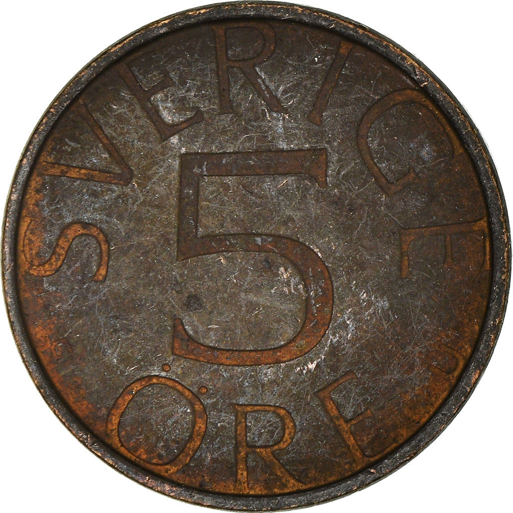 Moneta, Svezia, 5 Öre, 1983