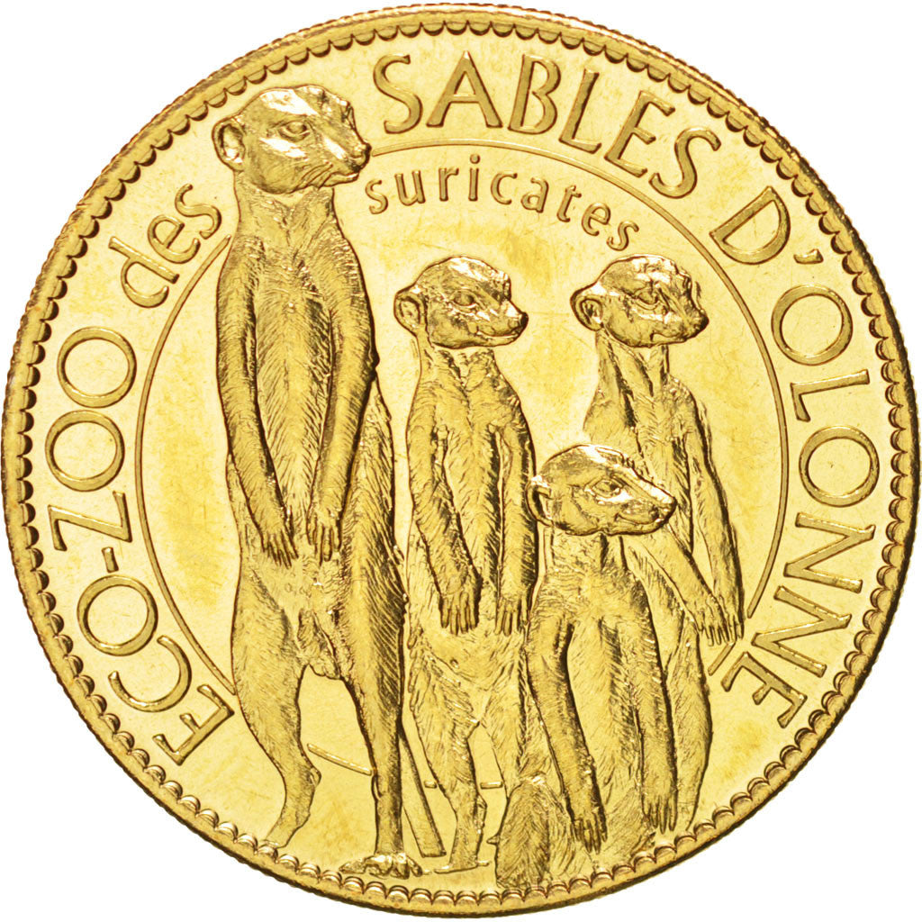 France, Token, Tourist Token, Eco-Zoo des Sables d'Olonne, 2010, Arthus