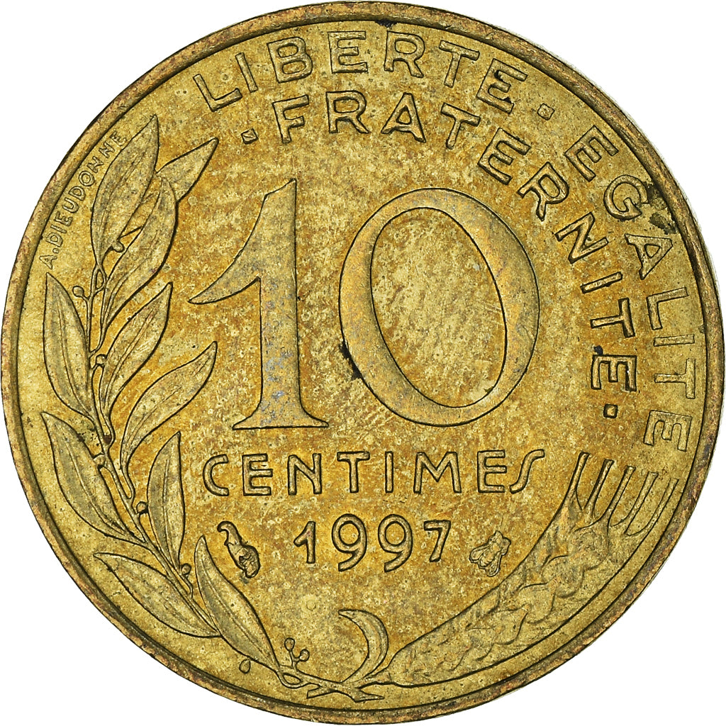 Münze, Frankreich, 10 Centimes, 1997