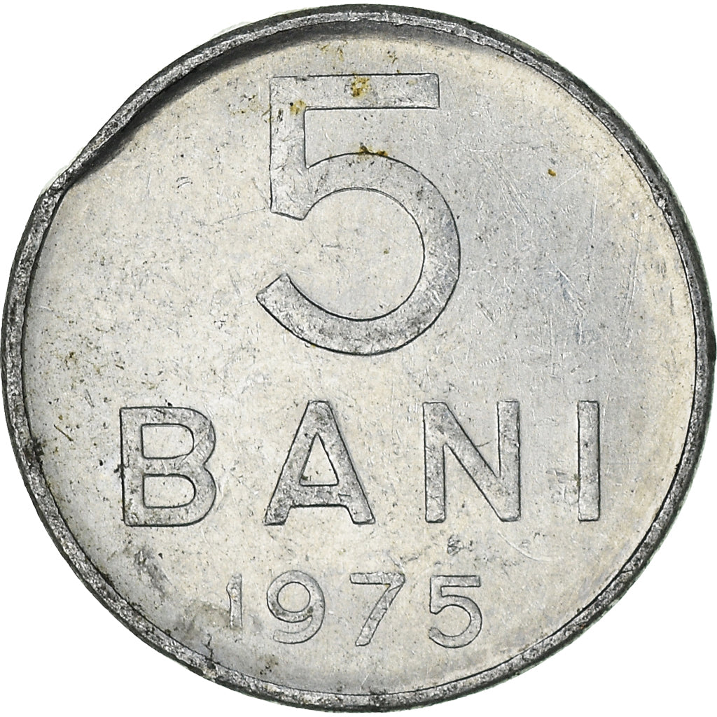 Monnaie, Roumanie, 5 Bani, 1975