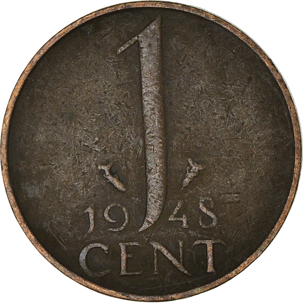 Moeda, Países Baixos, Cent, 1948