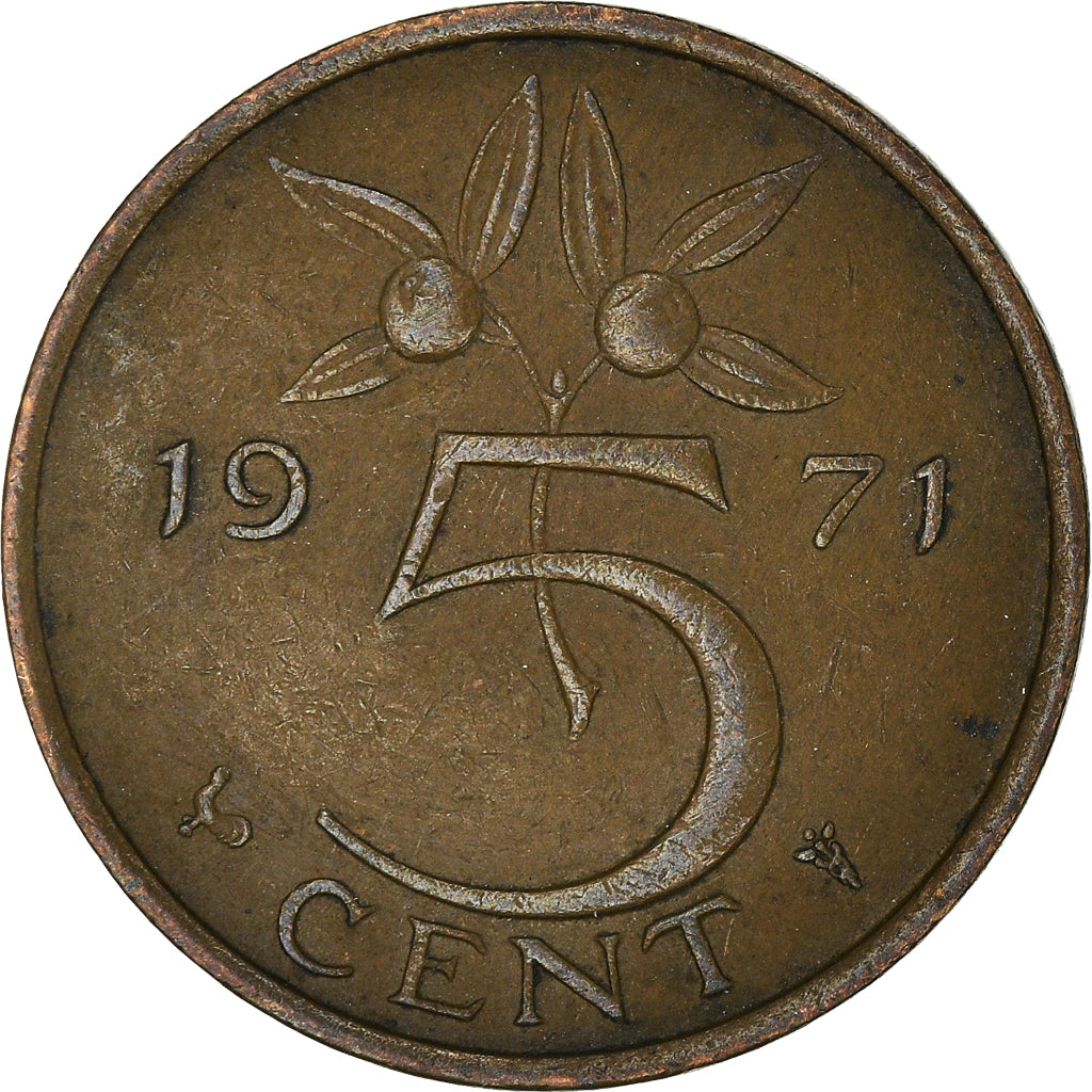 Moneta, Holandia, 5 Cents, 1971