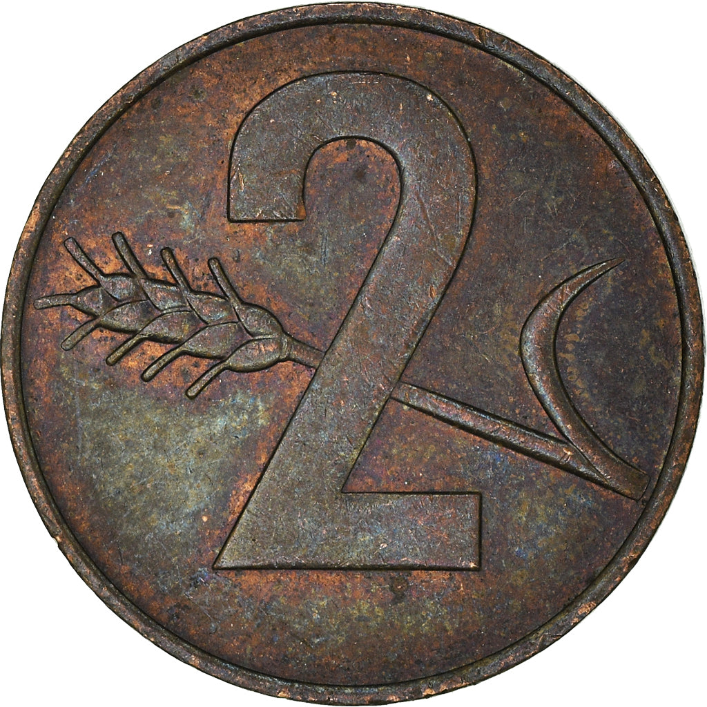 Moeda, Suíça, 2 Rappen, 1970