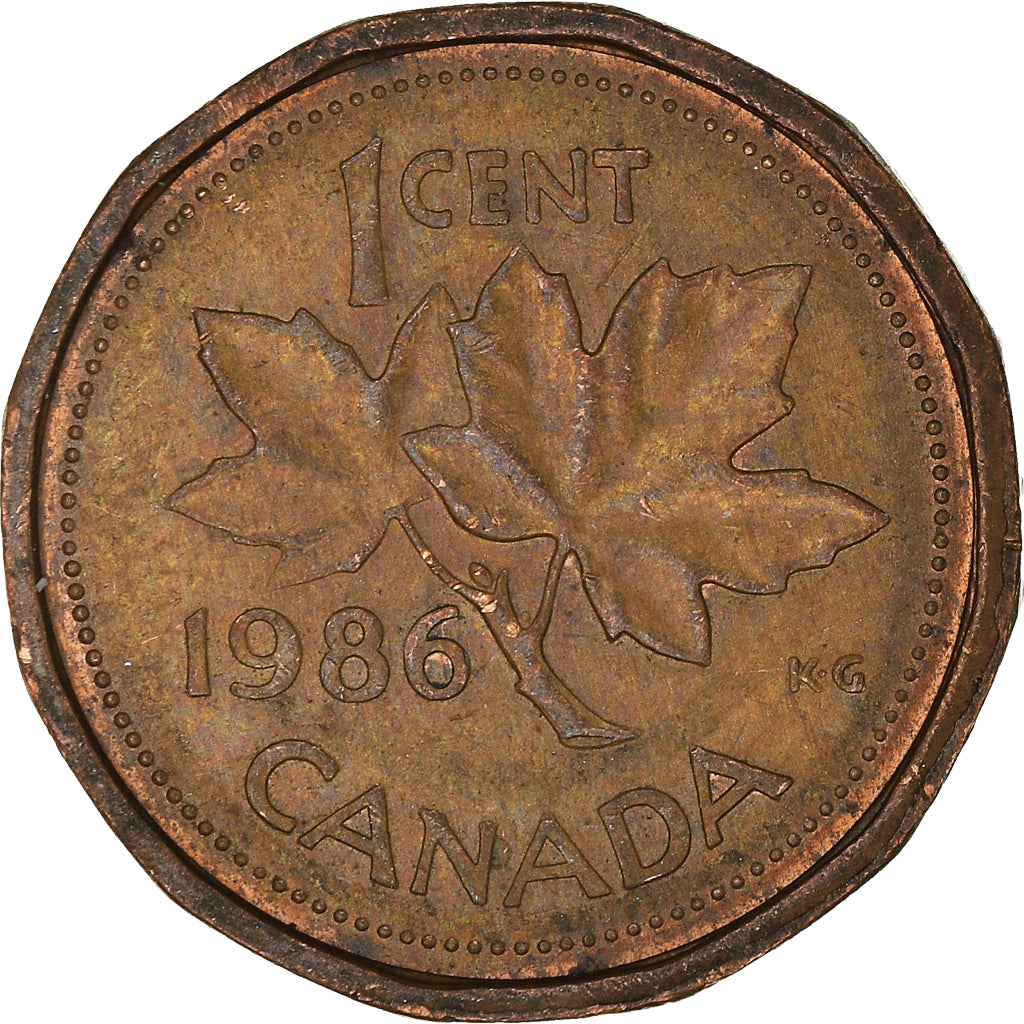 Moneta, Canada, Cent, 1986