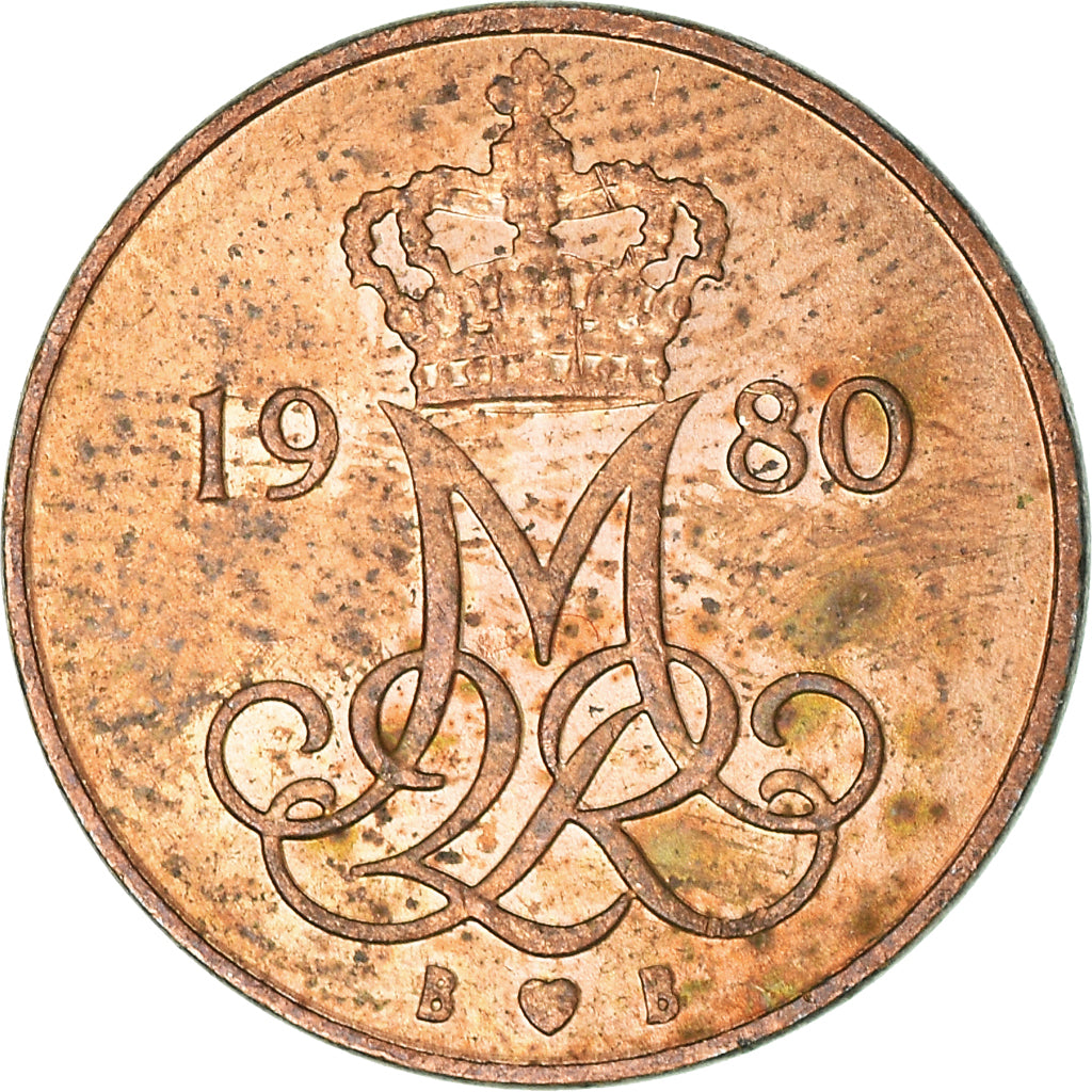 Munten, Denemarken, 5 Öre, 1980