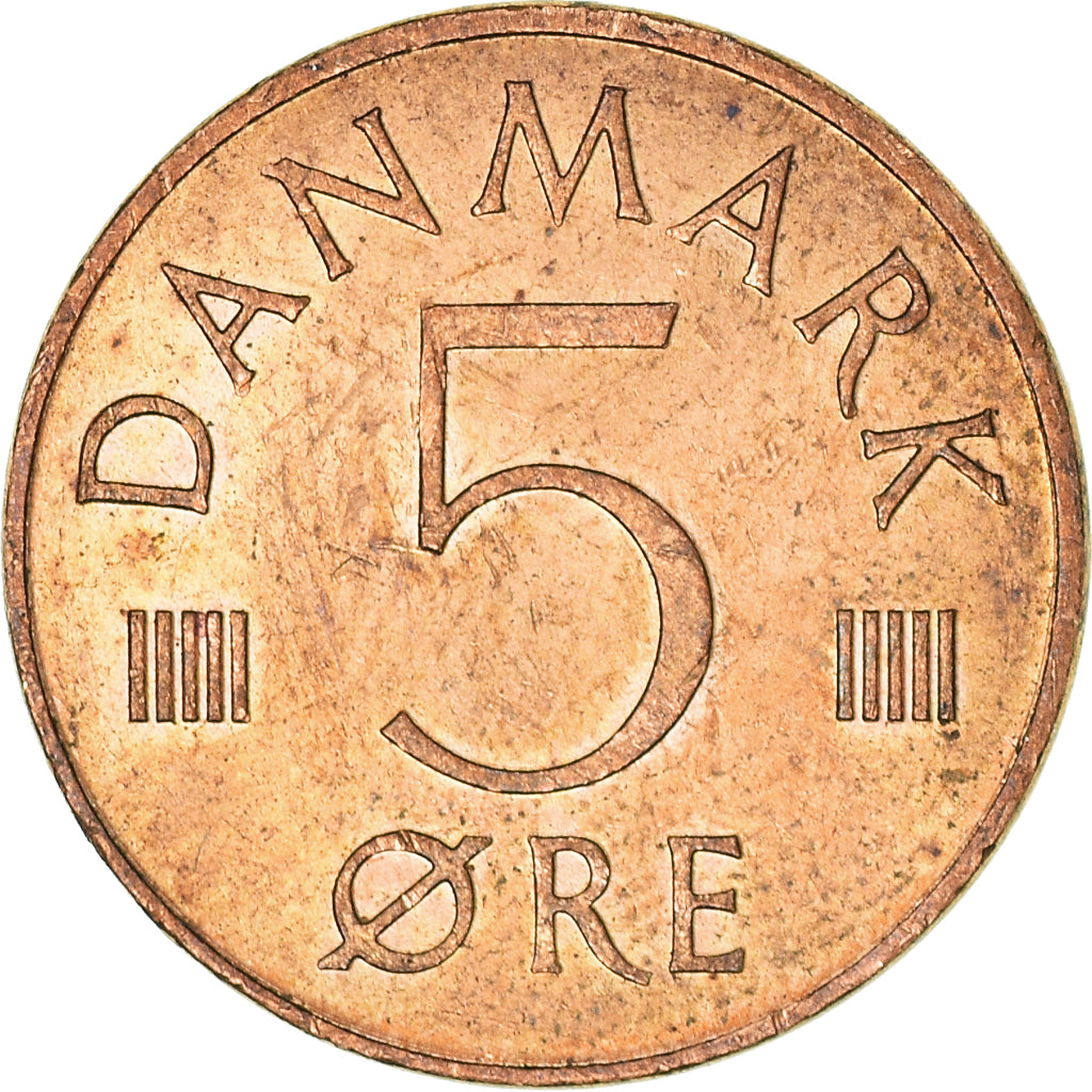 Munten, Denemarken, 5 Öre, 1980