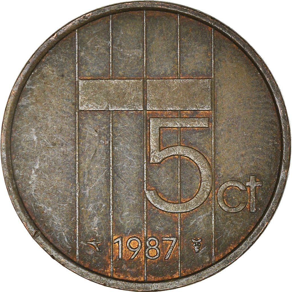 Monnaie, Pays-Bas, 5 Cents, 1987