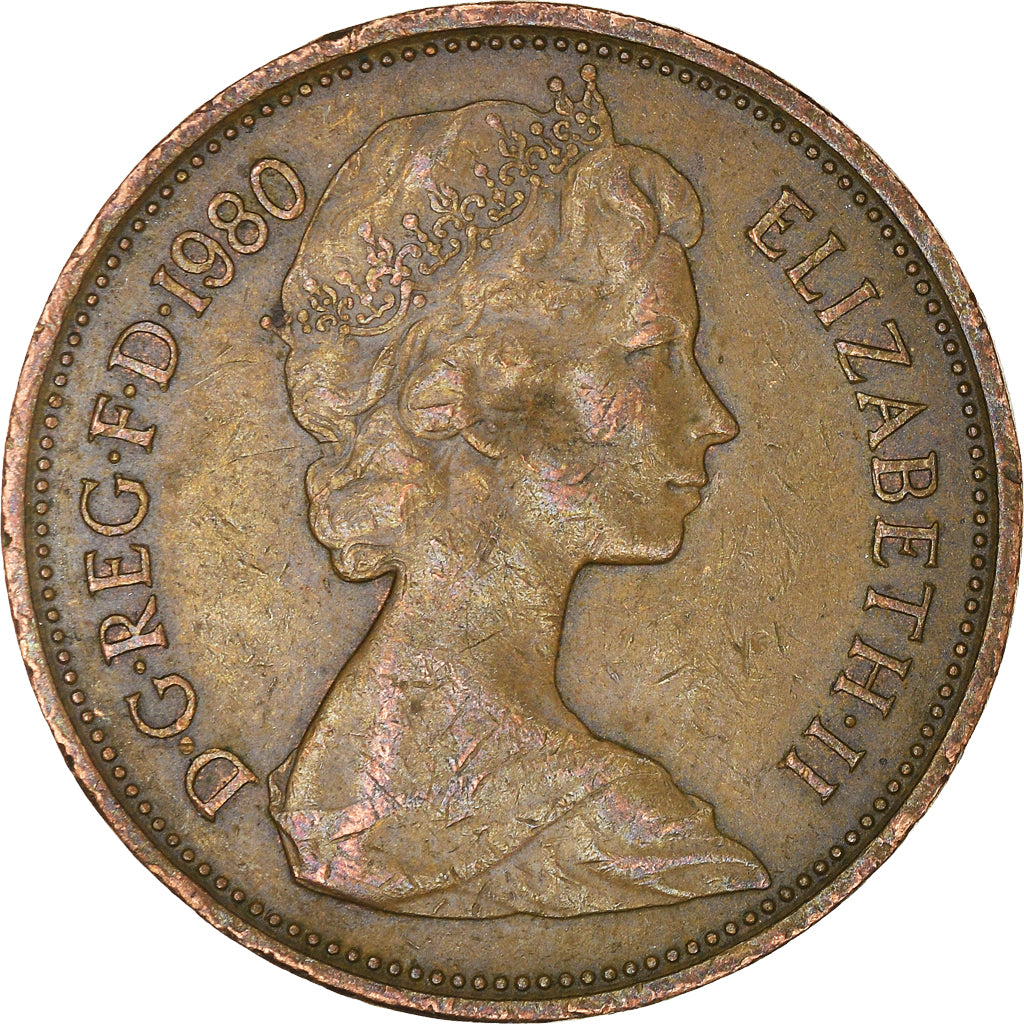 Moneta, Wielka Brytania, 2 New Pence, 1980