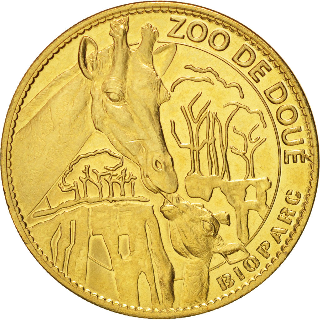 France, Token, Tourist Token, Zoo de Doué, Bio-Parc, 2007, Arthus Bertrand