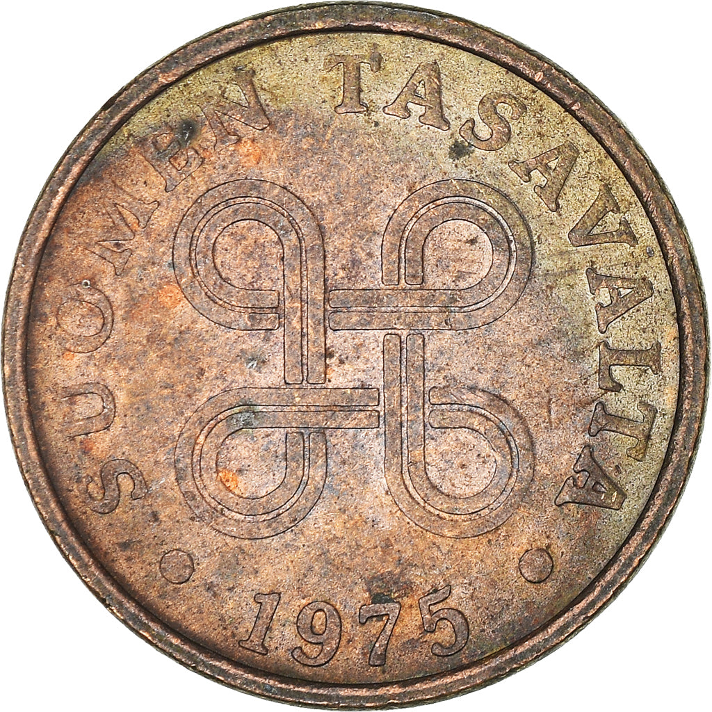 Moeda, Finlândia, 5 Pennia, 1975