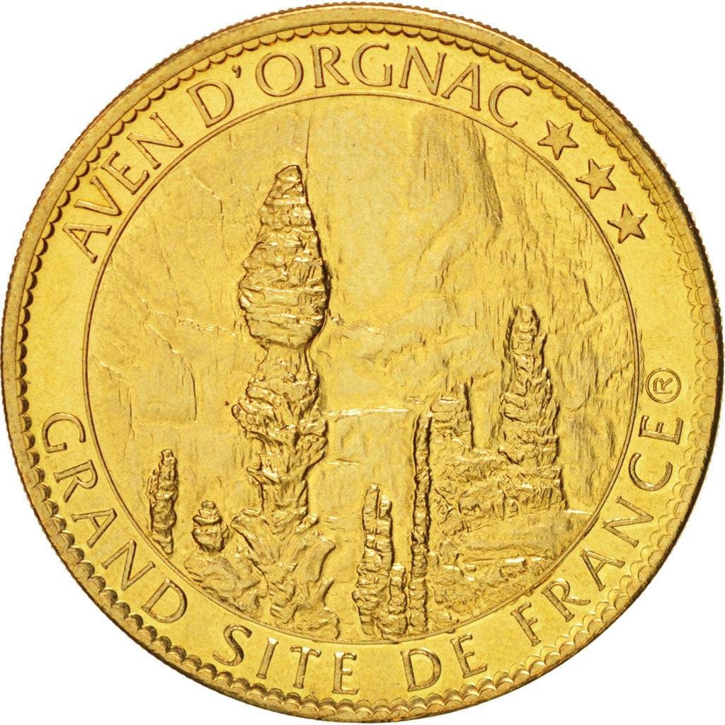 France, Token, Tourist Token, Aven d'Orgnac, Grand Site de France, 2007, Arthus