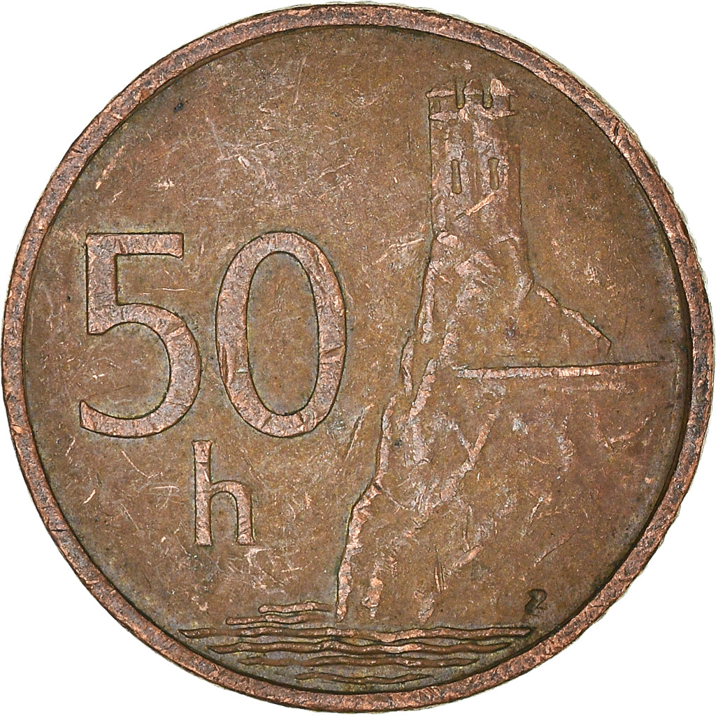 Moneda, Eslovaquia, 50 Halierov, 1998